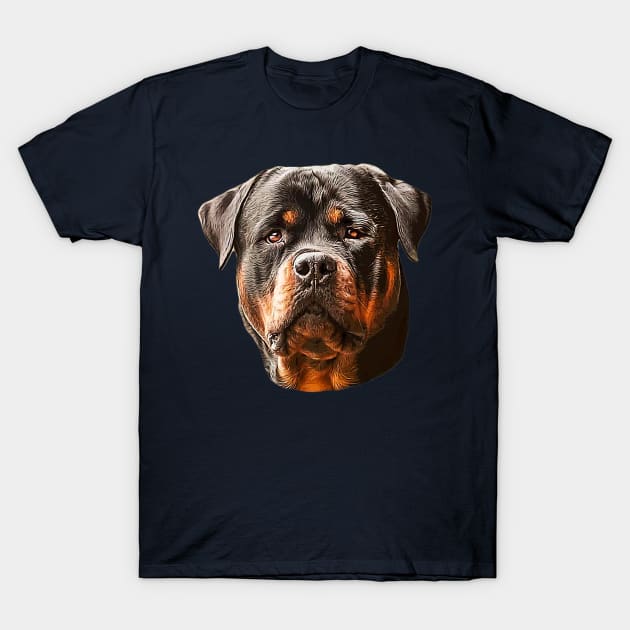 Rottweiler Dog T-Shirt by Elarex